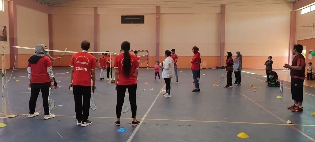 حصة تعريفية بالبادمنتون